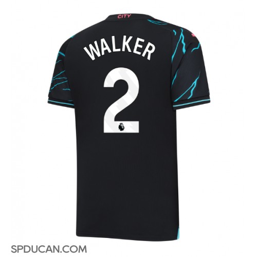 Muški Nogometni Dres Manchester City Kyle Walker #2 Rezervni 2023-24 Kratak Rukav